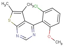 4-(2-chloro-6-methoxyphenyl)-5,6-dimethylthieno[2,3-d]pyrimidine