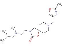 3-{2-[isobutyl(methyl)amino]ethyl}-8-[(2-methyl-1,3-oxazol-4-yl)methyl]-1-oxa-3,8-diazaspiro[4.5]decan-2-one