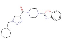 2-(4-{[1-(cyclohexylmethyl)-1H-1,2,3-triazol-4-yl]carbonyl}-1-piperazinyl)-1,3-benzoxazole