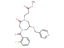 methyl 3-[4-(2-fluorobenzoyl)-2-oxo-6-(4-pyridinylmethoxy)-1,4-diazepan-1-yl]propanoate