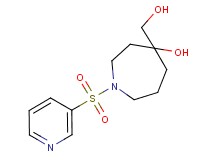 4-(hydroxymethyl)-1-(3-pyridinylsulfonyl)-4-azepanol