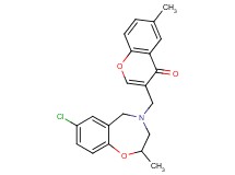 3-[(7-chloro-2-methyl-2,3-dihydro-1,4-benzoxazepin-4(5H)-yl)methyl]-6-methyl-4H-chromen-4-one