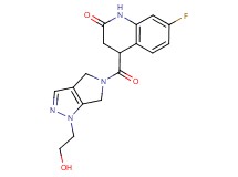 7-fluoro-4-{[1-(2-hydroxyethyl)-4,6-dihydropyrrolo[3,4-c]pyrazol-5(1H)-yl]carbonyl}-3,4-dihydroquinolin-2(1H)-one