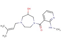 1-{[2-(methylamino)pyridin-3-yl]carbonyl}-4-(3-methylbut-2-en-1-yl)-1,4-diazepan-6-ol