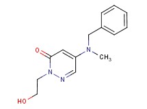 5-[benzyl(methyl)amino]-2-(2-hydroxyethyl)-3(2H)-pyridazinone