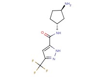 N-[rel-(1R,3R)-3-aminocyclopentyl]-3-(trifluoromethyl)-1H-pyrazole-5-carboxamide hydrochloride