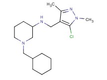 N-[(5-chloro-1,3-dimethyl-1H-pyrazol-4-yl)methyl]-1-(cyclohexylmethyl)-3-piperidinamine