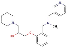 1-(2-{[methyl(3-pyridinylmethyl)amino]methyl}phenoxy)-3-(1-piperidinyl)-2-propanol