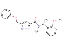 N-[1-(2-methoxyphenyl)ethyl]-N-methyl-5-(phenoxymethyl)-1H-pyrazole-3-carboxamide