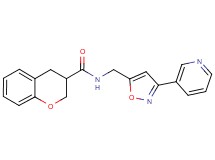 N-[(3-pyridin-3-ylisoxazol-5-yl)methyl]chromane-3-carboxamide