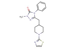 2-methyl-4-phenyl-5-{[1-(1,3-thiazol-2-yl)piperidin-4-yl]methyl}-2,4-dihydro-3H-1,2,4-triazol-3-one