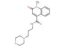 1-methyl-N-(3-morpholin-4-ylpropyl)-2-oxo-1,2-dihydroquinoline-4-carboxamide