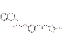 1-(3,4-dihydro-2(1H)-isoquinolinyl)-3-[3-({[(2-methyl-1,3-thiazol-4-yl)methyl]amino}methyl)phenoxy]-2-propanol