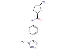 (1S*,3R*)-3-amino-N-[4-(4-methyl-4H-1,2,4-triazol-3-yl)phenyl]cyclopentanecarboxamide