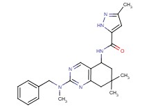 N-{2-[benzyl(methyl)amino]-7,7-dimethyl-5,6,7,8-tetrahydroquinazolin-5-yl}-3-methyl-1H-pyrazole-5-carboxamide