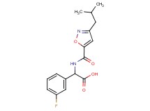 (3-fluorophenyl){[(3-isobutyl-5-isoxazolyl)carbonyl]amino}acetic acid