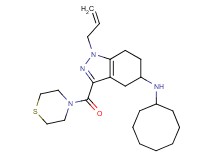 1-allyl-N-cyclooctyl-3-(4-thiomorpholinylcarbonyl)-4,5,6,7-tetrahydro-1H-indazol-5-amine