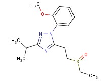 5-[2-(ethylsulfinyl)ethyl]-3-isopropyl-1-(2-methoxyphenyl)-1H-1,2,4-triazole