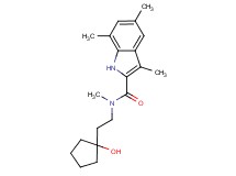 N-[2-(1-hydroxycyclopentyl)ethyl]-N,3,5,7-tetramethyl-1H-indole-2-carboxamide