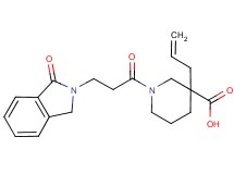 3-allyl-1-[3-(1-oxo-1,3-dihydro-2H-isoindol-2-yl)propanoyl]-3-piperidinecarboxylic acid