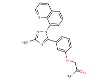 2-[3-(3-methyl-1-quinolin-8-yl-1H-1,2,4-triazol-5-yl)phenoxy]acetamide