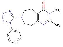 2,3-dimethyl-7-(1-phenyl-1H-tetrazol-5-yl)-3,5,6,7,8,9-hexahydro-4H-pyrimido[4,5-d]azepin-4-one