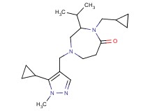 4-(cyclopropylmethyl)-1-[(5-cyclopropyl-1-methyl-1H-pyrazol-4-yl)methyl]-3-isopropyl-1,4-diazepan-5-one