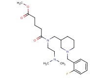 methyl 5-([2-(dimethylamino)ethyl]{[1-(2-fluorobenzyl)-3-piperidinyl]methyl}amino)-5-oxopentanoate