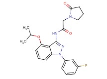 N-[1-(3-fluorophenyl)-4-isopropoxy-1H-indazol-3-yl]-2-(2-oxopyrrolidin-1-yl)acetamide
