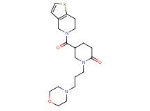 5-(6,7-dihydrothieno[3,2-c]pyridin-5(4H)-ylcarbonyl)-1-[3-(4-morpholinyl)propyl]-2-piperidinone