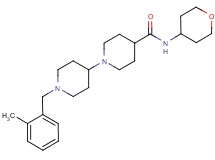 1'-(2-methylbenzyl)-N-(tetrahydro-2H-pyran-4-yl)-1,4'-bipiperidine-4-carboxamide
