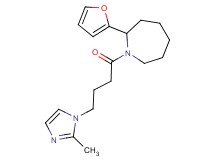 2-(2-furyl)-1-[4-(2-methyl-1H-imidazol-1-yl)butanoyl]azepane