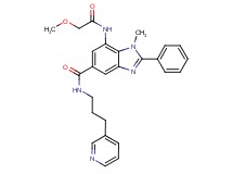 7-[(methoxyacetyl)amino]-1-methyl-2-phenyl-N-[3-(3-pyridinyl)propyl]-1H-benzimidazole-5-carboxamide