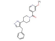 4-{[4-(4-benzyl-1H-pyrazol-5-yl)piperidin-1-yl]carbonyl}-2-methoxypyridine