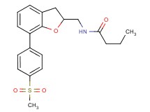 N-({7-[4-(methylsulfonyl)phenyl]-2,3-dihydro-1-benzofuran-2-yl}methyl)butanamide