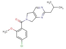 6-(4-chloro-2-methoxybenzoyl)-2-isobutyl-6,7-dihydro-5H-pyrrolo[3,4-d]pyrimidine