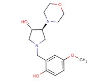 (3S*,4S*)-1-(2-hydroxy-5-methoxybenzyl)-4-(4-morpholinyl)-3-pyrrolidinol