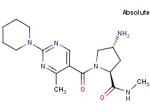 (4R)-4-amino-N-methyl-1-[(4-methyl-2-piperidin-1-ylpyrimidin-5-yl)carbonyl]-L-prolinamide