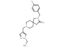 2-(4-chlorobenzyl)-8-[(1-ethyl-1H-pyrazol-4-yl)methyl]-2,8-diazaspiro[4.5]decan-3-one