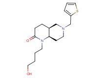 (4aS*,8aR*)-1-(4-hydroxybutyl)-6-(2-thienylmethyl)octahydro-1,6-naphthyridin-2(1H)-one