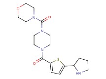 4-[(4-{[5-(2-pyrrolidinyl)-2-thienyl]carbonyl}-1-piperazinyl)carbonyl]morpholine trifluoroacetate