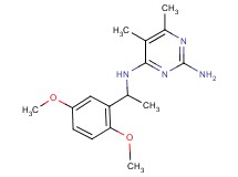 N~4~-[1-(2,5-dimethoxyphenyl)ethyl]-5,6-dimethylpyrimidine-2,4-diamine