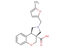 (3aR*,9bR*)-2-[(5-methyl-2-furyl)methyl]-1,2,3,9b-tetrahydrochromeno[3,4-c]pyrrole-3a(4H)-carboxylic acid