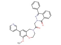 2-{2-[9-methoxy-7-(3-pyridinyl)-2,3-dihydro-1,4-benzoxazepin-4(5H)-yl]-2-oxoethyl}-4-phenyl-1(2H)-phthalazinone