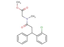 methyl N-[3-(2-chlorophenyl)-3-phenylpropanoyl]-N-methylglycinate
