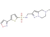 5-(3-isoxazolyl)-N-(4,5,6,7-tetrahydropyrazolo[1,5-a]pyrazin-2-ylmethyl)-2-thiophenesulfonamide hydrochloride