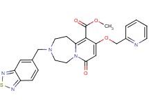 methyl 3-(2,1,3-benzothiadiazol-5-ylmethyl)-7-oxo-9-(2-pyridinylmethoxy)-1,2,3,4,5,7-hexahydropyrido[1,2-d][1,4]diazepine-10-carboxylate