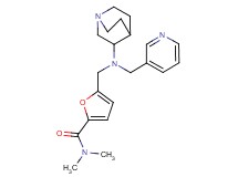 5-{[1-azabicyclo[2.2.2]oct-3-yl(3-pyridinylmethyl)amino]methyl}-N,N-dimethyl-2-furamide