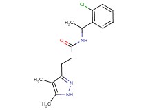 N-[1-(2-chlorophenyl)ethyl]-3-(4,5-dimethyl-1H-pyrazol-3-yl)propanamide