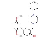 2',5'-dimethoxy-3-[(4-phenyl-1-piperazinyl)methyl]-4-biphenylol